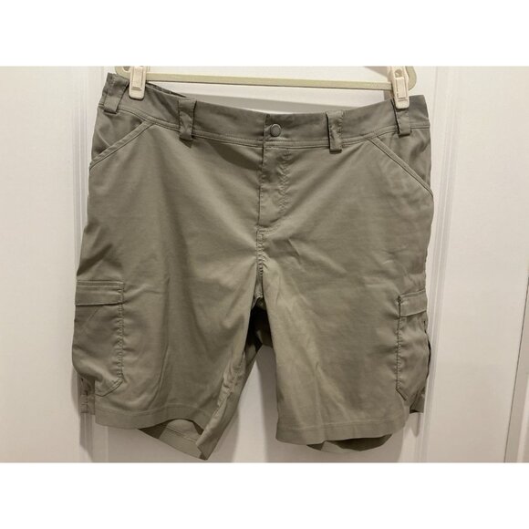 Duluth Trading Cargo Shorts Size 18 Mens Tan Stretch 8 Pockets - Picture 1 of 8